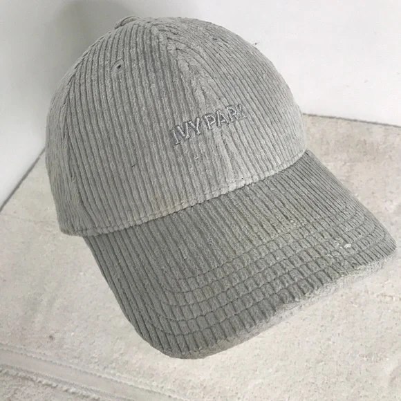 Ivy Park Adidas Corduroy Gray Baseball Hat - Picture 2 of 11